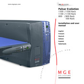 Mge Ups Systems Pulsar Evolution 1500 Manuel D'installation Et D'utilisation