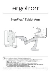 Ergotron NeoFlex Tablet Arm Guide D'installation