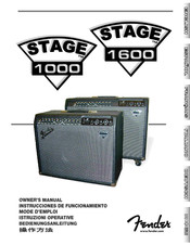 Fender STAGE 1000 Mode D'emploi