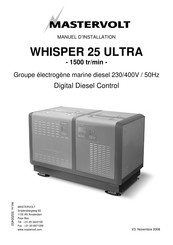 Mastervolt WHISPER 25 ULTRA Manuel D'installation