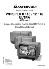 Mastervolt WHISPER 10 ULTRA Manuel D'installation