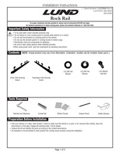 LUND Rock Rail Instructions D'installation