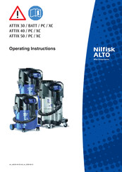 Nilfisk ALTO ATTIX 30-01 PC Mode D'emploi