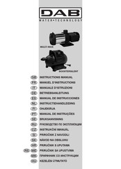 DAB MULTI INOX Serie Manuel D'instructions