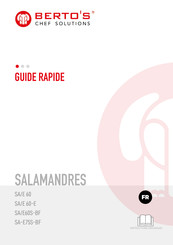 BERTO'S SALAMANDRES SA-E75S-BF Guide Rapide