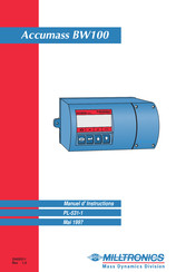 Milltronics Accumass BW100 Manuel D'instructions