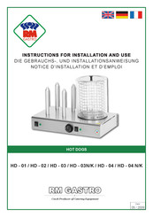 RM Gastro HD-04 Notice D'installation Et D'emploi