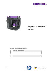 Kessel Aqualift S 200 tronic Manuel D'instructions