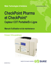 SUEZ CheckPoint Pharma Manuel D'utilisation Et De Maintenance