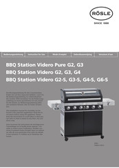 Rösle BBQ Station Videro G3-S Mode D'emploi