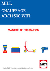 MILL Oil Premium WiFi AB-H1500WIFI Manuel De Montage Et D'instructions