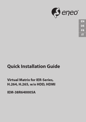 Eneo IEM-38R640005A Guide D'installation Rapide