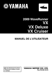 Yamaha WaveRunner VX Cruiser 2009 Manuel De L'utilisateur