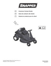 Snapper SPX RIDING MOWER Guide