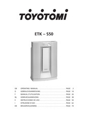 Toyotomi ETK-S50 Manuel D'utilisation