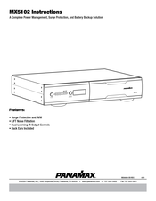 Panamax MX5102 Mode D'emploi