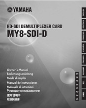 Yamaha MY8-SDI-D Mode D'emploi