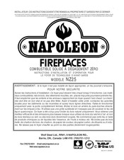 Napoleon Fireplaces NZ25 Instructions D'installation