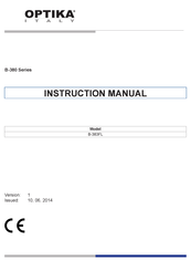 Optika Italy B-380 Serie Manuel D'utilisation