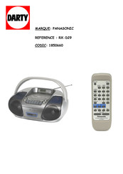 Panasonic RX-D29 Mode D'emploi