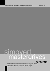 Siemens SIMOVERT MASTERDRIVES 6SE70 Serie Instructions De Service