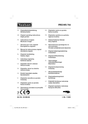 Toolson PRO-WS 750 Instructions D'origine