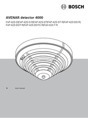 Bosch AVENAR detector 4000 Mode D'emploi