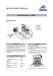 3B SCIENTIFIC PHYSICS U188501 Instructions D'utilisation