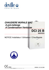 Deville DCI 25 B Notice Installateur Et Utilisateur