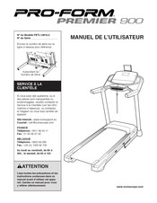 ICON Health & Fitness PRO-FORM PREMIER 900 Manuel De L'utilisateur