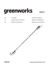 GreenWorks 1400017 Manuel D'opérateur