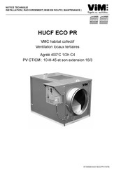 Vim HUCF ECO PR Serie Notice Technique