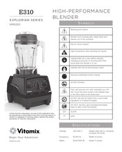 Vitamix EXPLORIAN E310 Mode D'emploi