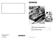 Siemens ER726RF70D/06 Mode D'emploi