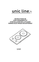 unic line UH2E Instructions De Fonctionnement Et D'installation