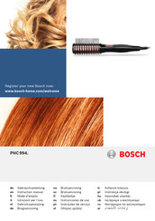 Bosch PHC 994 Serie Mode D'emploi