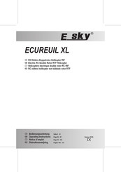 E sky ECUREUIL XL Notice D'emploi