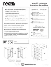 NEXERa 101506 Instructions D'assemblage