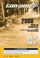 BRP Can-Am DS90 2008 Guide Du Conducteur