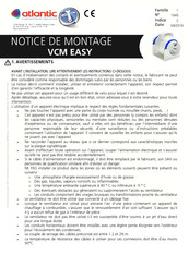 Atlantic VCM EASY Notice De Montage