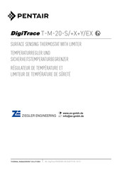 Pentair ZIEGLER ENGINEERING DigiTrace T-M-20-S/EX Serie Mode D'emploi