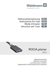 Waldmann ROCIA.planar RPD Mode D'emploi