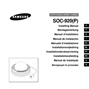 Samsung SOC-920 Manuel D'installation