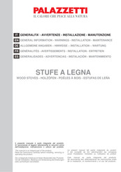 Palazzetti STUFE A LEGNA Généralités - Avertissements - Installation - Entretien