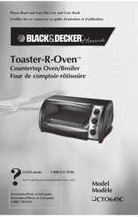 Black & Decker Home Toaster-R-Oven CTO649C Mode D'emploi