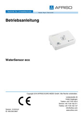 afriso WaterSensor eco Mode D'emploi