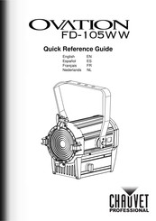 Chauvet Professional OVATION FD-105WW Guide De Référence Rapide