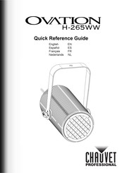 Chauvet Professional OVATION H-265WW Guide De Référence Rapide