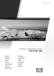 CTC VT 300C Instructions D'installation Et D'entretien
