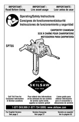 skilsaw SPT55 Consignes De Fonctionnement/Sécurité